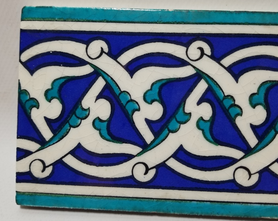 EL BOYAMA İŞÇİLİKLİ ANTİKA KÜTAHYA KARO