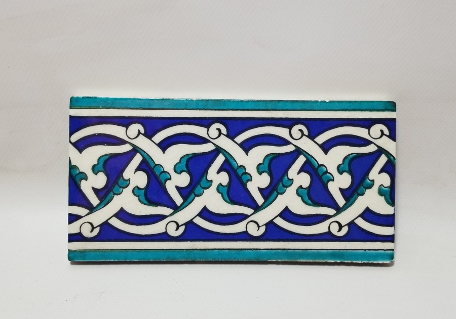 EL BOYAMA İŞÇİLİKLİ ANTİKA KÜTAHYA KARO