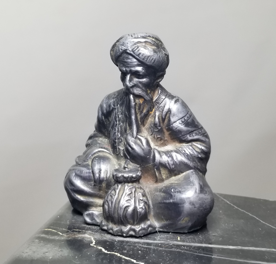 MERMER APLİKLİ ANTİKA KALEMLİK