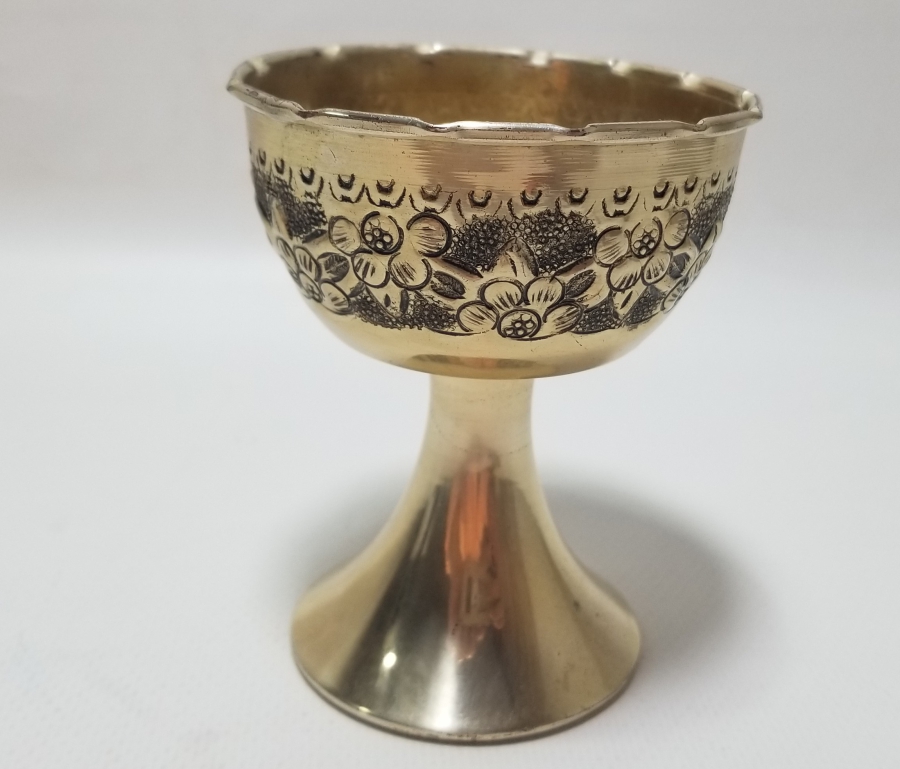 GÜMÜŞ KAPLAMA KABARTMA İŞÇİLİKLİ ANTİKA MUMLUK