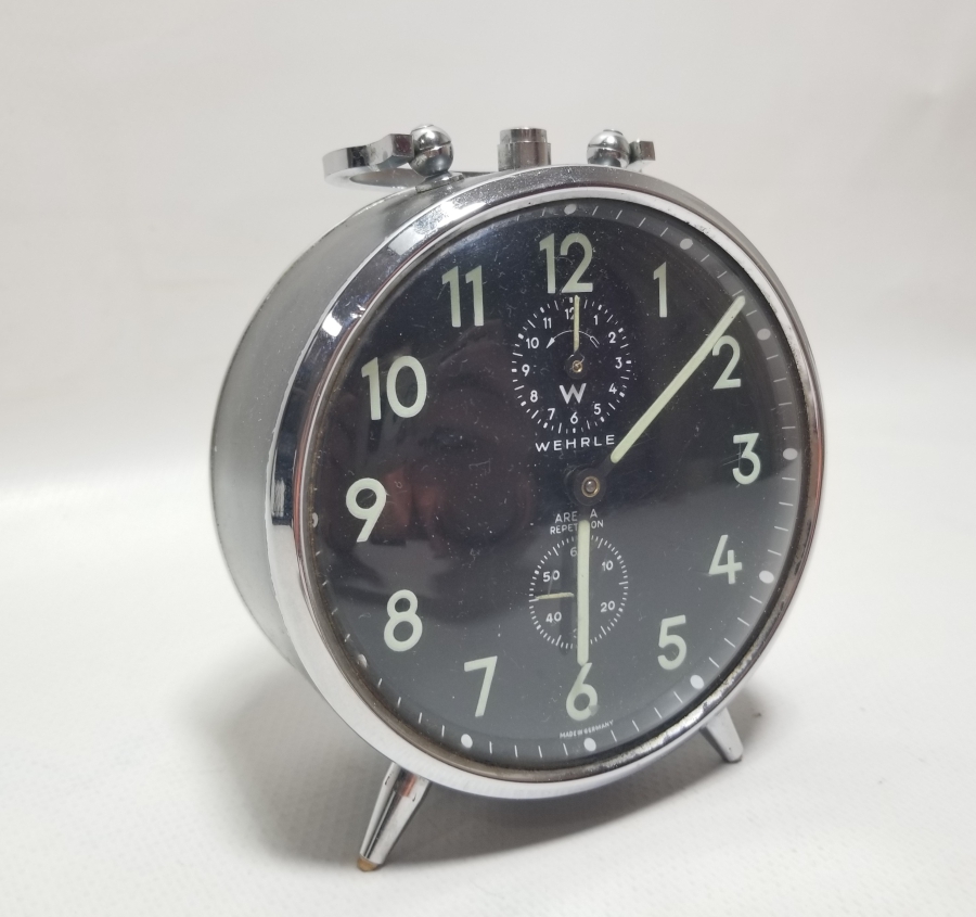 WEHRLE MARKA ANTİKA KURMALI MASA SAATİ