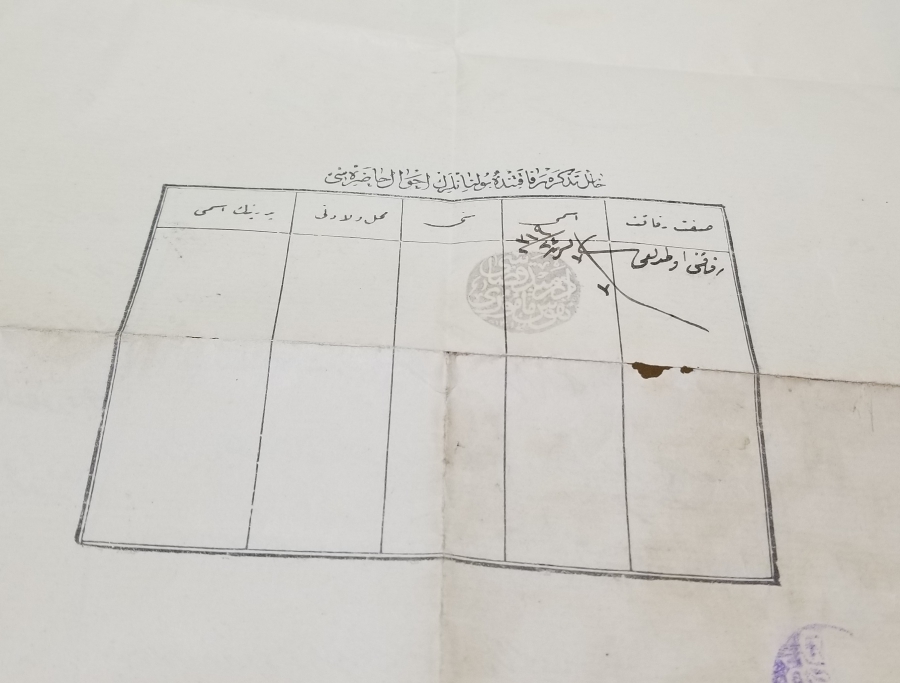 OSMANLI DÖNEMİ NADİR MÜRUR TEZKERESİ