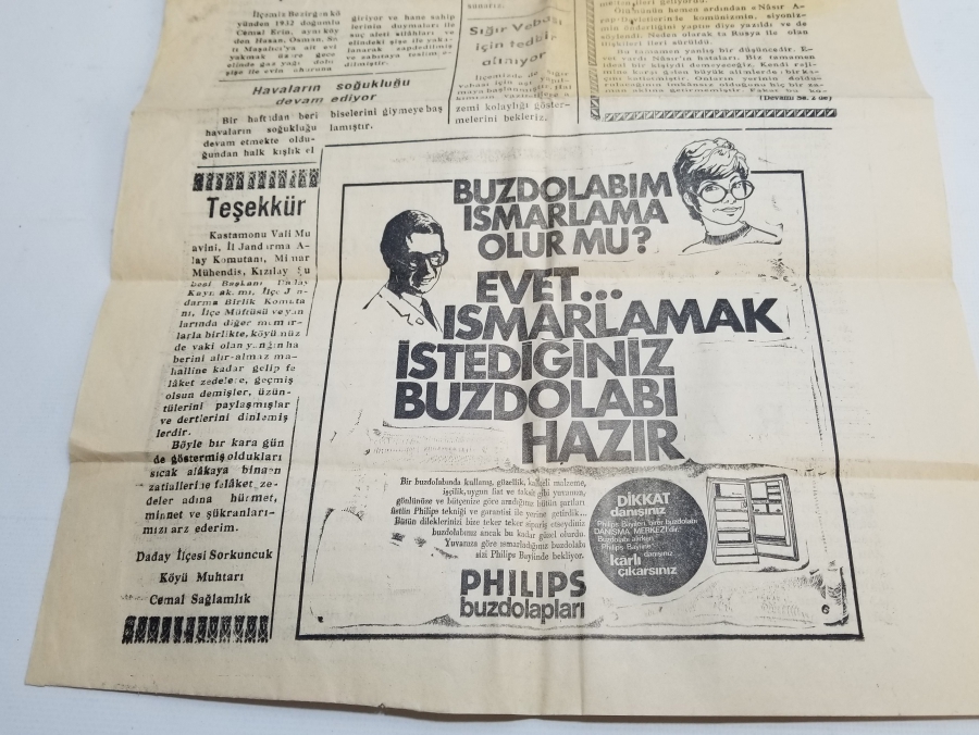1970 TARİHLİ YEŞİL DADAY GAZETESİ
