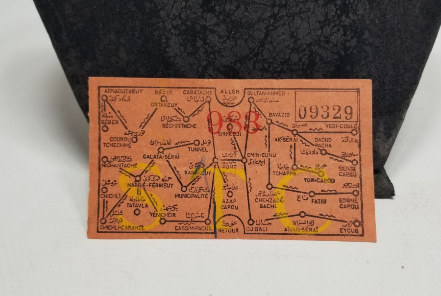 OSMANLI DÖNEMİ ÇOK NADİR TRAMVAY BİLETİ