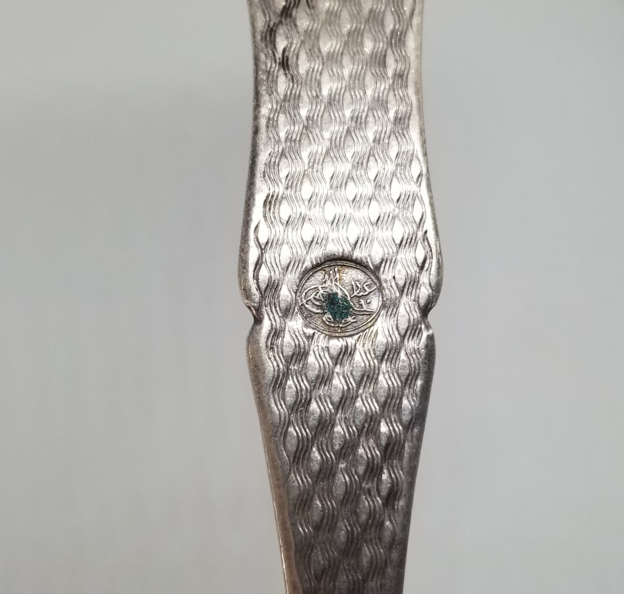 AZNAVUR İŞÇİLİKLİ OSMANLI DÖNEMİ TUĞRALI GÜMÜŞ KAŞIK