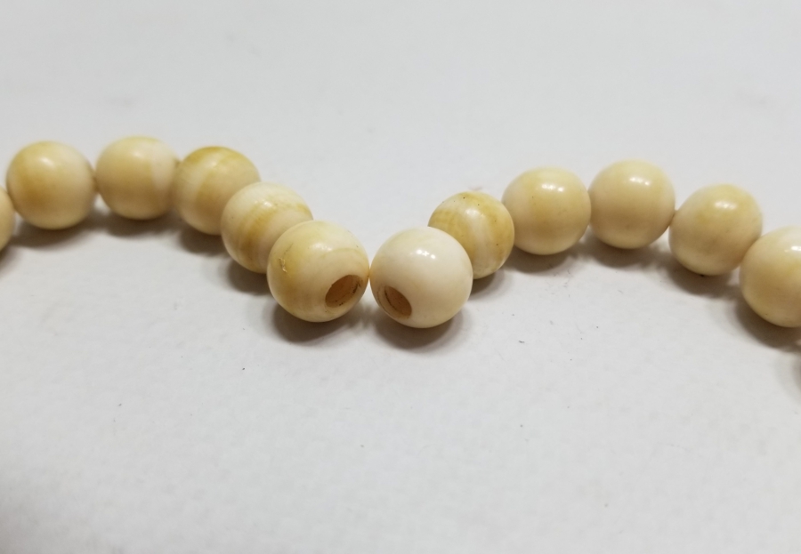 OSMANLI DÖNEMİ EL YAPIMI FİLDİŞİ GERDANLIK