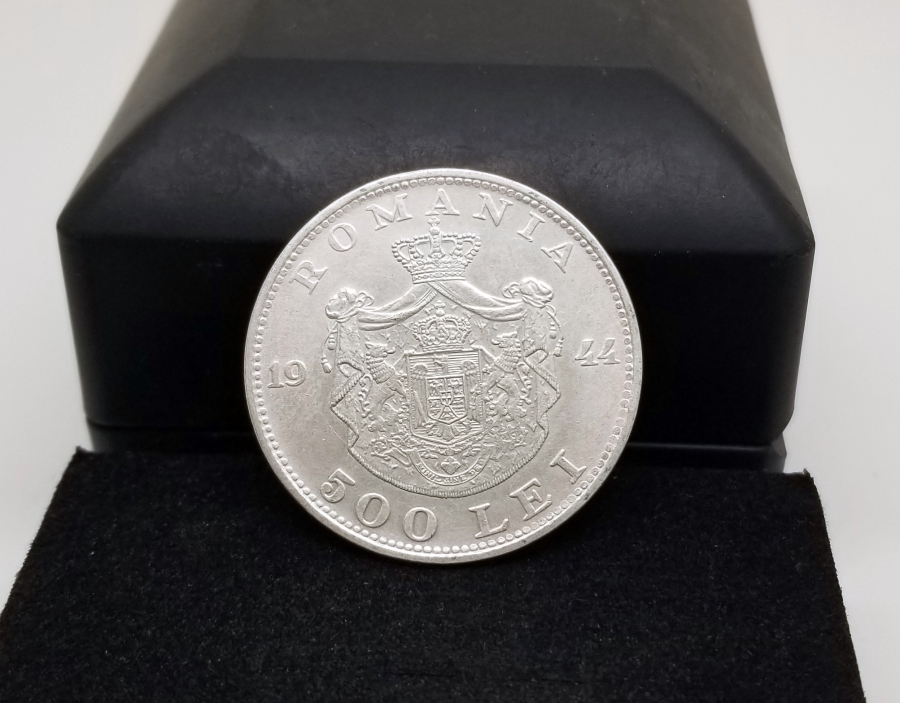 YÜKSEK KONDSİYONDA KOLEKSİYONLUK 1944 YILI ROMANYA GÜMÜŞ 500 LEI