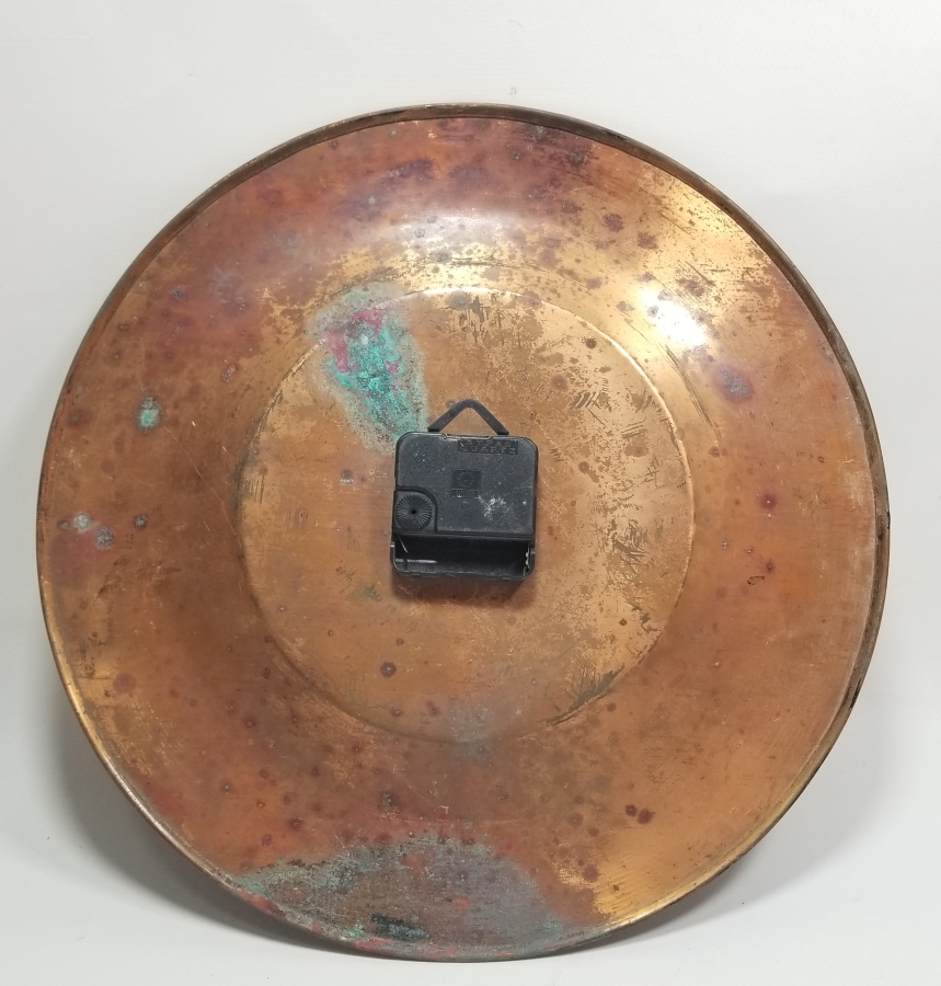 EL YAPIMI ERZİNCAN İŞİ BAKIR DUVAR SAATİ