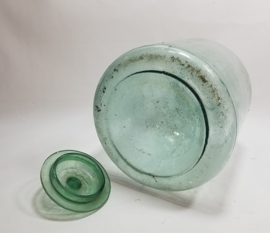 OSMANLI DÖNEMİ KOPARMA İŞÇİLİKLİ CAM ŞEKERCİ KAVANOZU