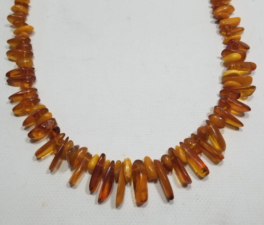 ÖZEL YAPIM DAMLA KEHRİBAR GERDANLIK