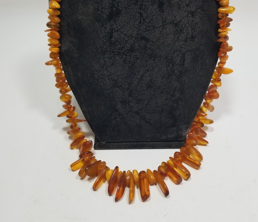 ÖZEL YAPIM DAMLA KEHRİBAR GERDANLIK