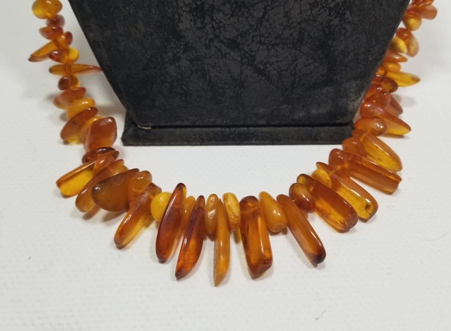 ÖZEL YAPIM DAMLA KEHRİBAR GERDANLIK