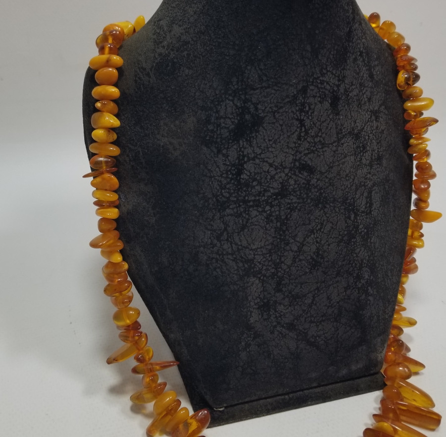 ÖZEL YAPIM DAMLA KEHRİBAR GERDANLIK