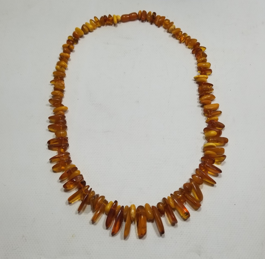 ÖZEL YAPIM DAMLA KEHRİBAR GERDANLIK