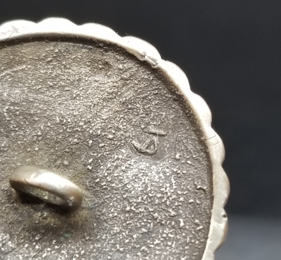 OSMANLI DÖNEMİ VAN DAMGALI NADİR GÜMÜŞ DÜĞME