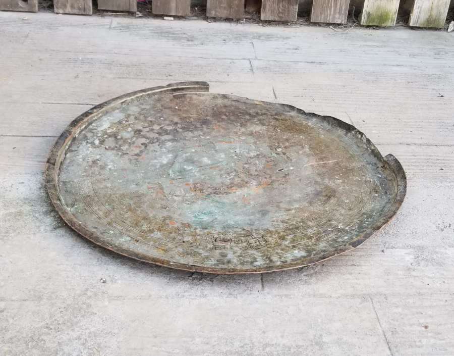 ÜZERİ ÇİFT YAZILI OSMANLI DÖNEMİ YENİÇERİ ORTA SİNİSİ