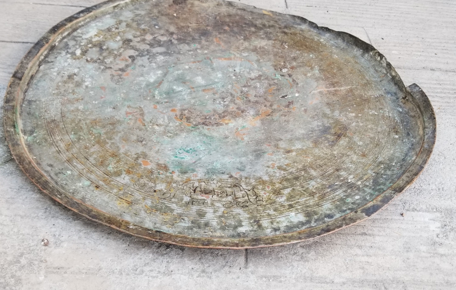 ÜZERİ ÇİFT YAZILI OSMANLI DÖNEMİ YENİÇERİ ORTA SİNİSİ