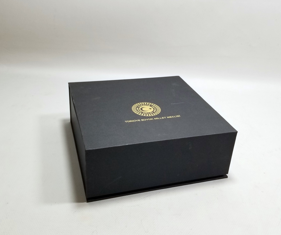 TBMM HATIRASI ALTIN VARAKLI ÇİFT FİNCAN TAKIMI