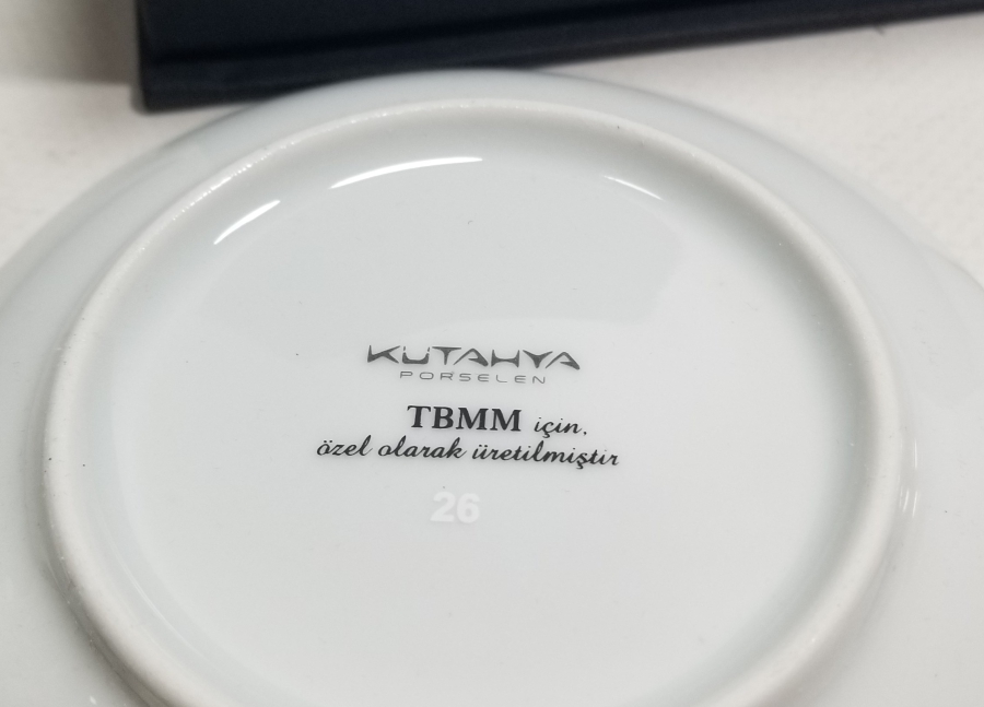 TBMM HATIRASI ALTIN VARAKLI ÇİFT FİNCAN TAKIMI