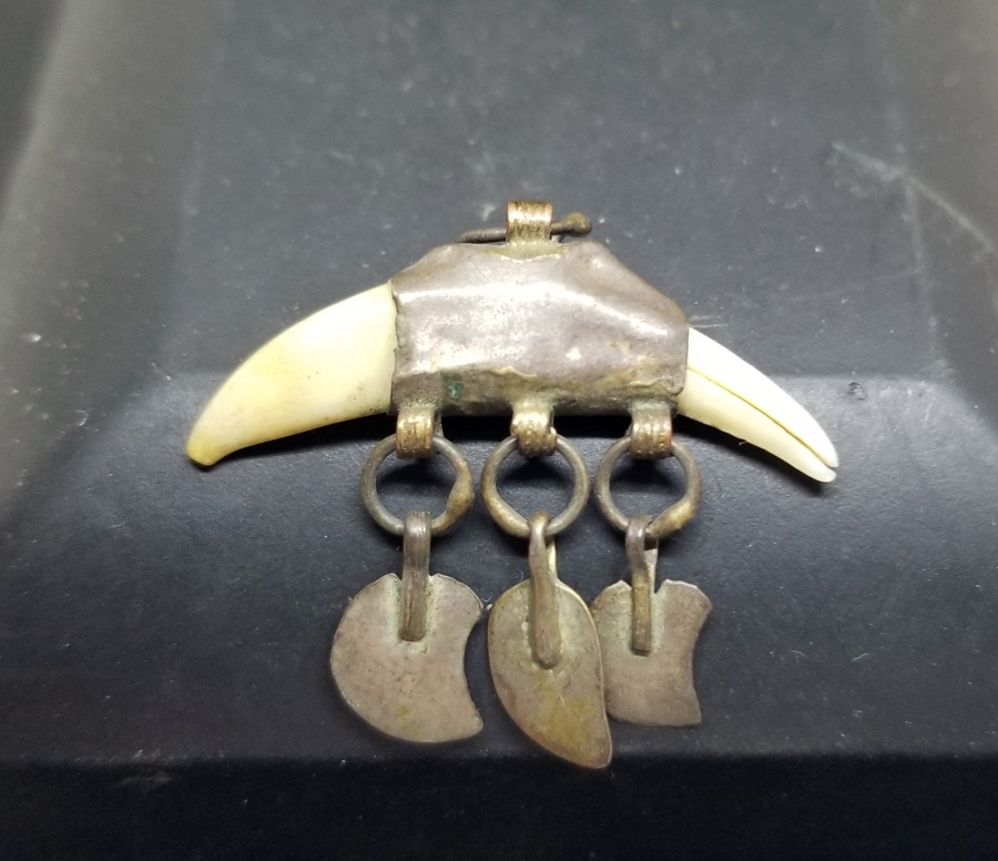 OSMANLI DÖNEMİ ÇOK NADİR ŞAMAN TAKISI - KURT DİŞİ