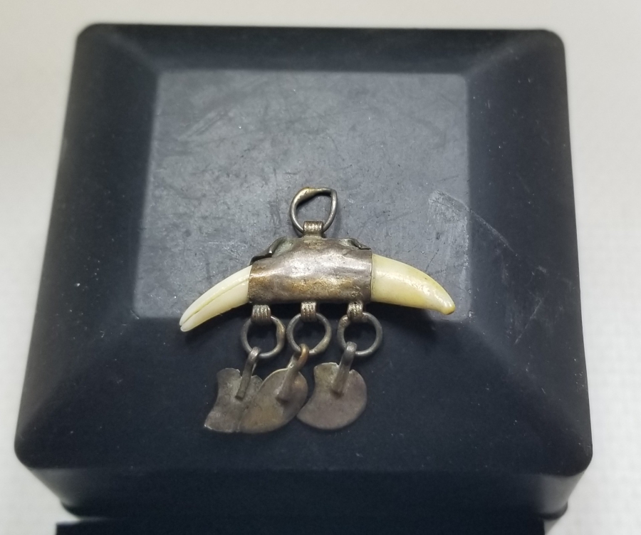 OSMANLI DÖNEMİ ÇOK NADİR ŞAMAN TAKISI - KURT DİŞİ