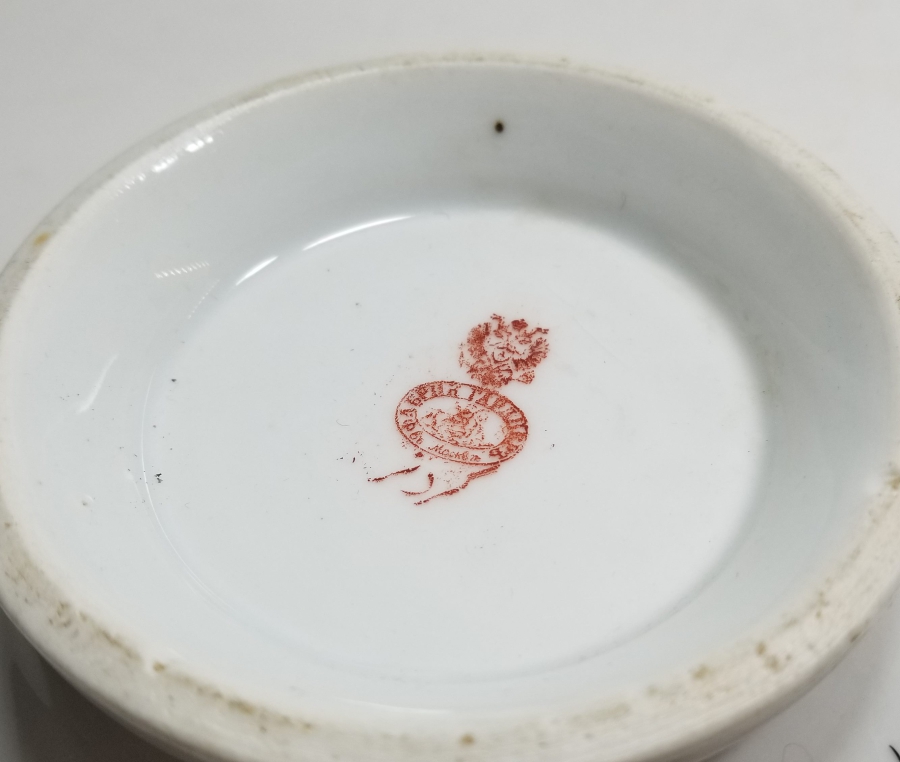 OSMANLI DÖNEMİ EL BOYAMA ALTI DAMGALI KUZNETSOV PORSELEN TABAK