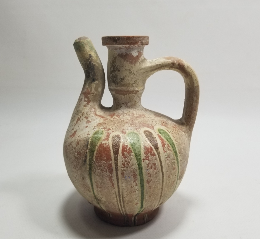 OSMANLI DÖNEMİ ÜZERİ AKITMA EBRULU KINIK ZEMZEM TESTİSİ