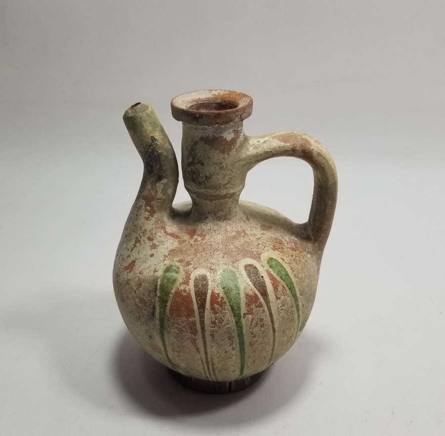 OSMANLI DÖNEMİ ÜZERİ AKITMA EBRULU KINIK ZEMZEM TESTİSİ