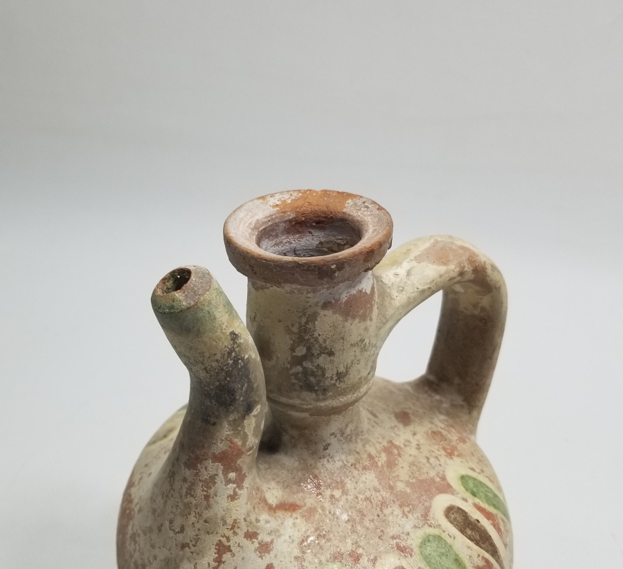 OSMANLI DÖNEMİ ÜZERİ AKITMA EBRULU KINIK ZEMZEM TESTİSİ