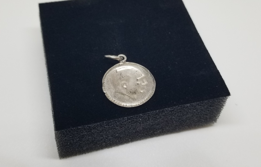 ANTİKA GÜMÜŞ ATATÜRK GÖRSELLİ KOLYE