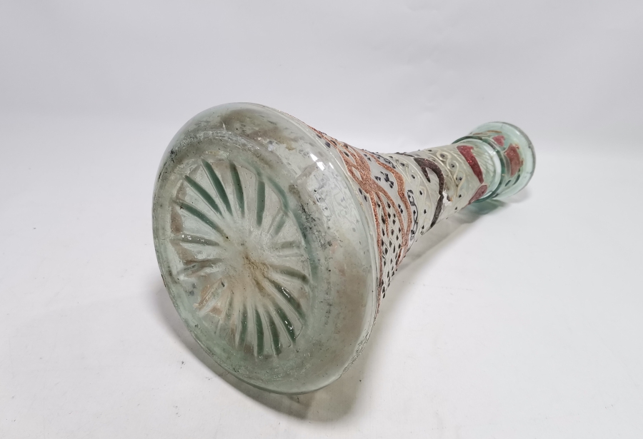 EL BOYAMA VE MİNE İŞÇİLİKLİ ANTİKA NARGİLE ŞİŞESİ