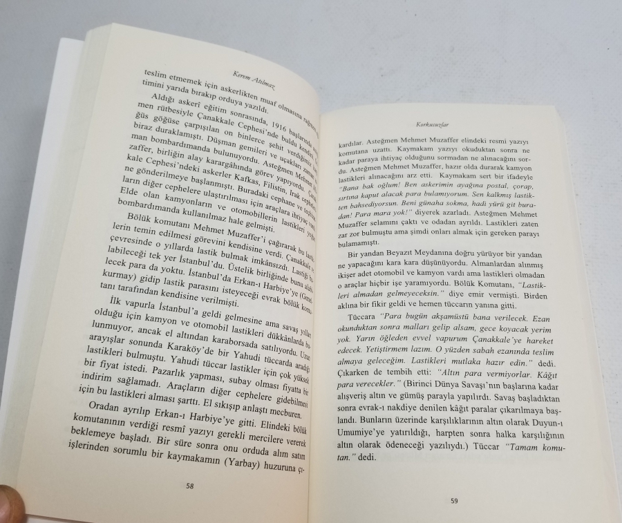 YAZAR KEREM ATILMAZ TARAFINDAN YAZILMIŞ KORKUSUZLAR İSİMLİ KİTAP