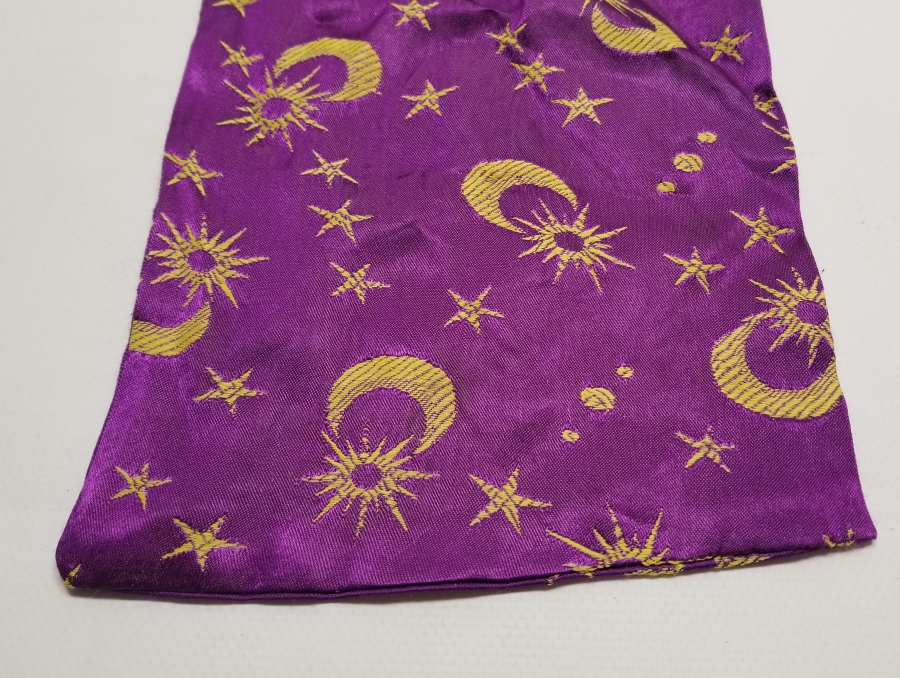 ÜZERİ AY YILDIZ FİGÜRLÜ OSMANLI DÖNEMİ BURSA YAPIMI BÜYÜK BOY İPEK KESE