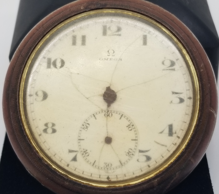 OSMANLI DÖNEMİ ARKASI OSMANLICA YAZILI BÜYÜK BOY OMEGA CEP SAATİ