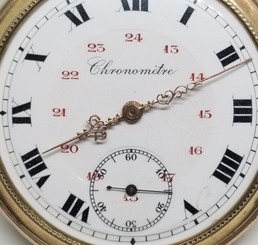 TEPEDEN KURMALI CHRONOMETRE CEP SAATİ