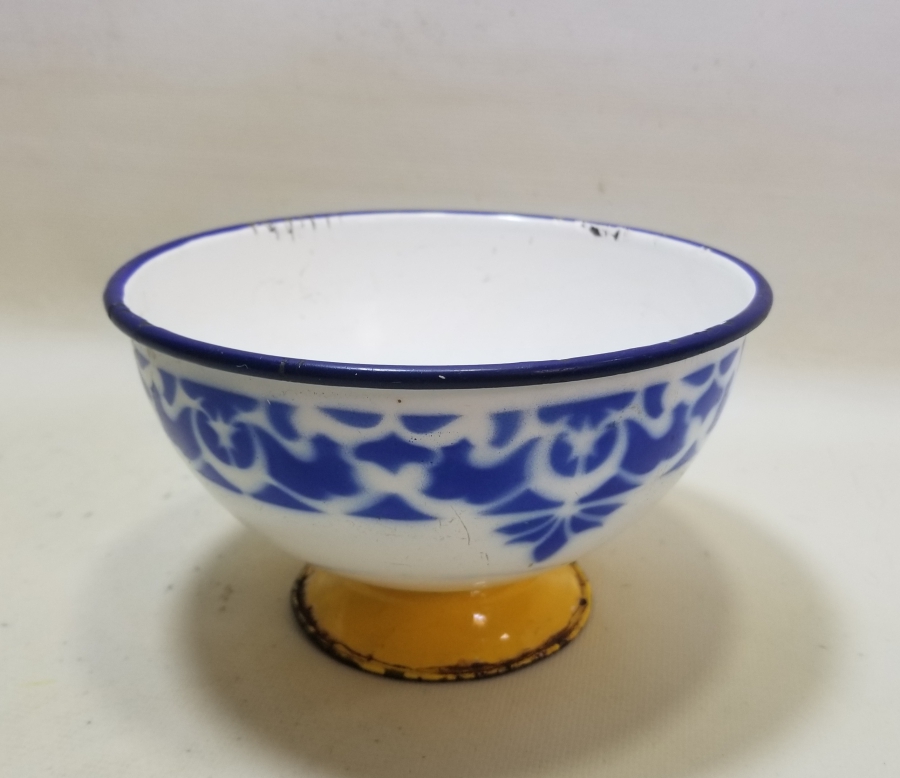 ÜZERİ AY YILDIZLI OSMANLI DÖNEMİ NADİR EMAYE KASE