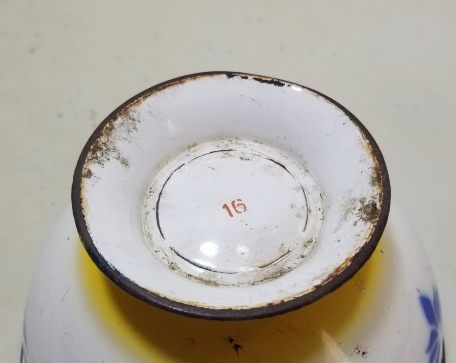 ÜZERİ AY YILDIZLI OSMANLI DÖNEMİ NADİR EMAYE KASE