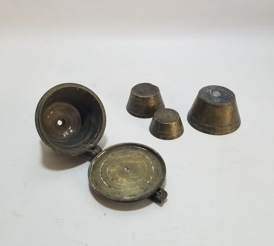 OSMANLI DÖNEMİ BRONZ KUYUMCU POTASI TAKIMI