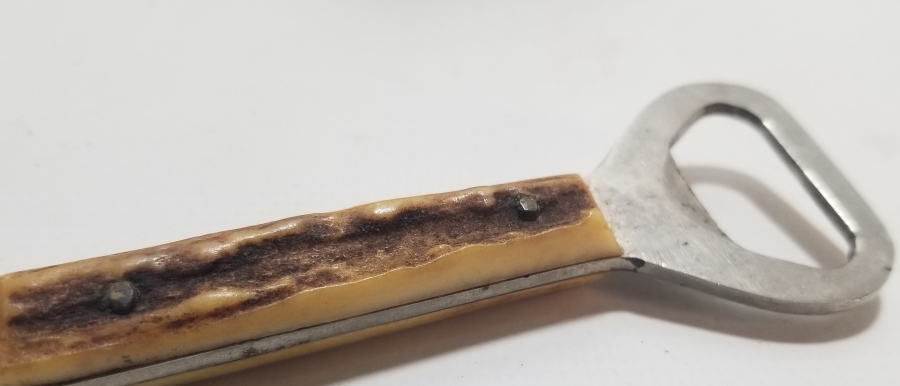 GEYİK BOYNUZU SAPLI ANTİKA ŞİŞE VE KONSERVE AÇACAĞI