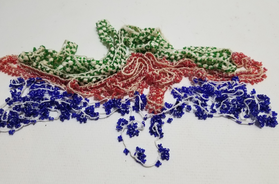 ANTİKA OPAL BONCUKLU YAZMA KENARI