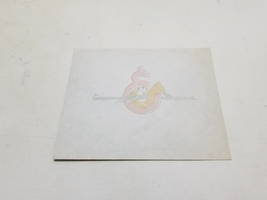 ÜZERİ OSMANLICA YAZILI NADİR GALATASARAY KÜREK TAKIMI MEKTUP ZARFI