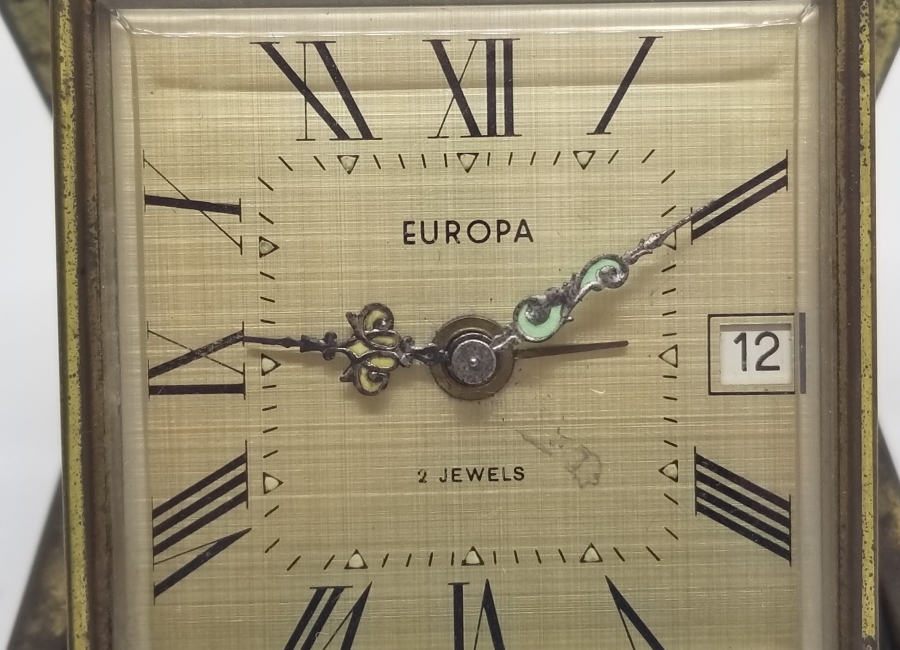 EUROPA MARKA ANTİKA KURMALI SEYAHAT SAATİ