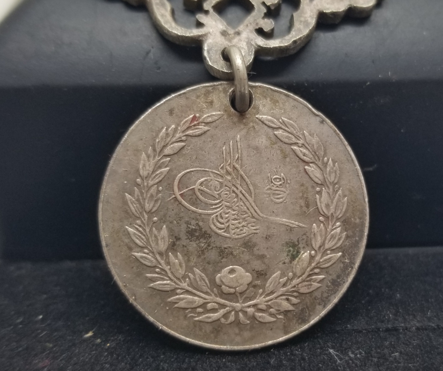 ORİJİNAL ASKISIYLA OSMANLI DÖNEMİ GÜMÜŞ YUNAN HARBİ MADALYASI