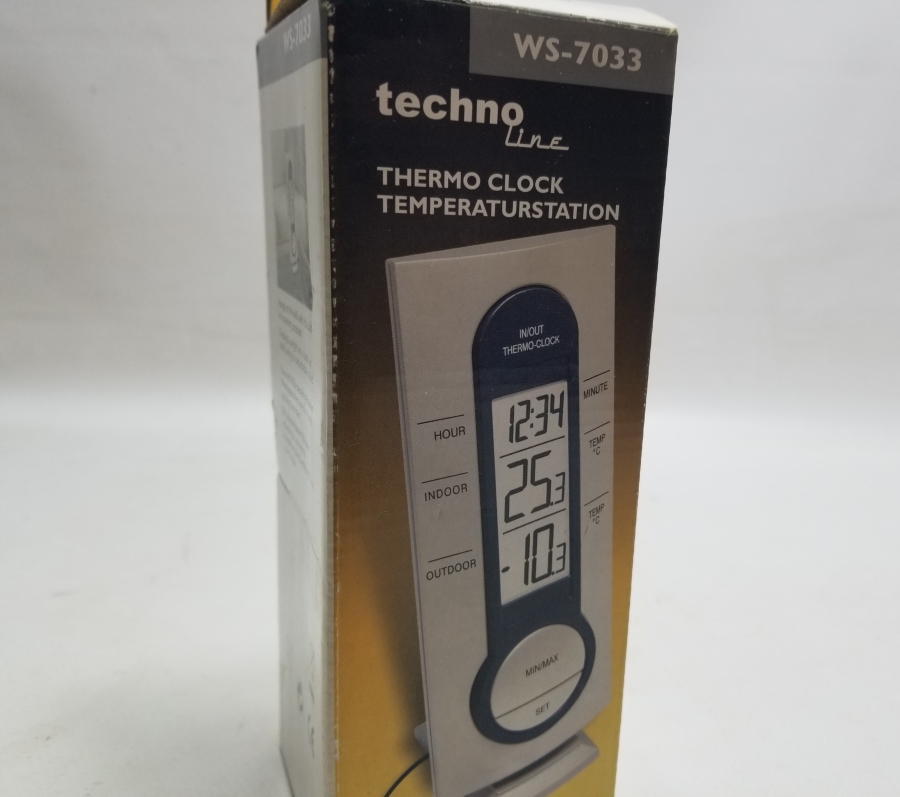 ORİJİNAL KUTUSUNDA 1990LARDAN SAATLİ TERMOMETRE