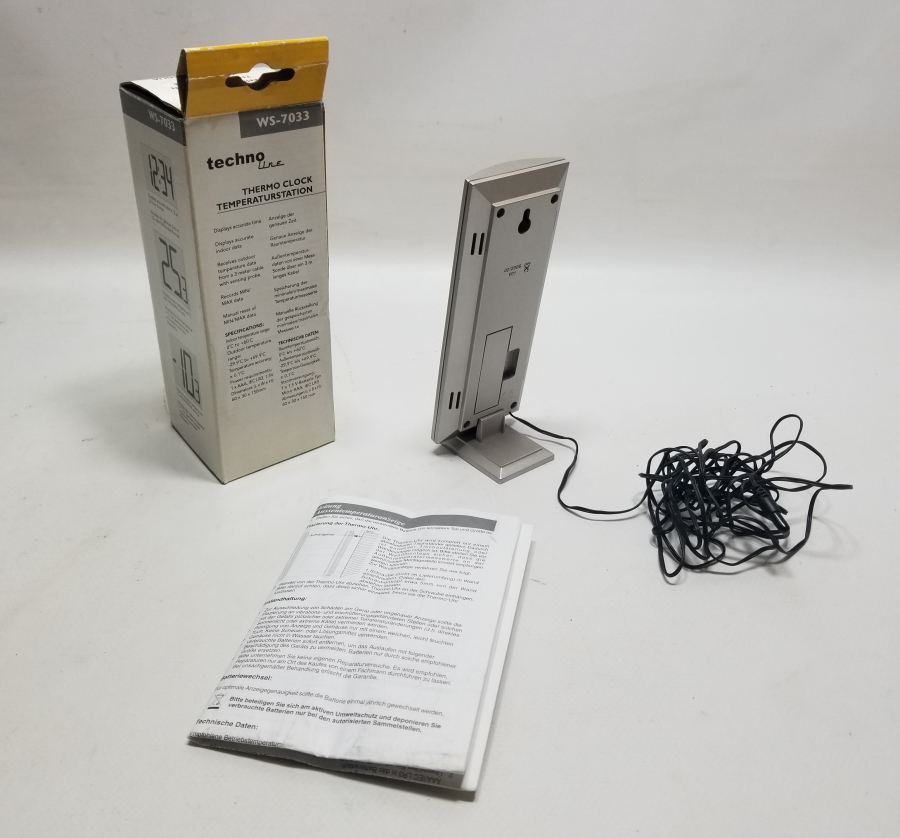 ORİJİNAL KUTUSUNDA 1990LARDAN SAATLİ TERMOMETRE