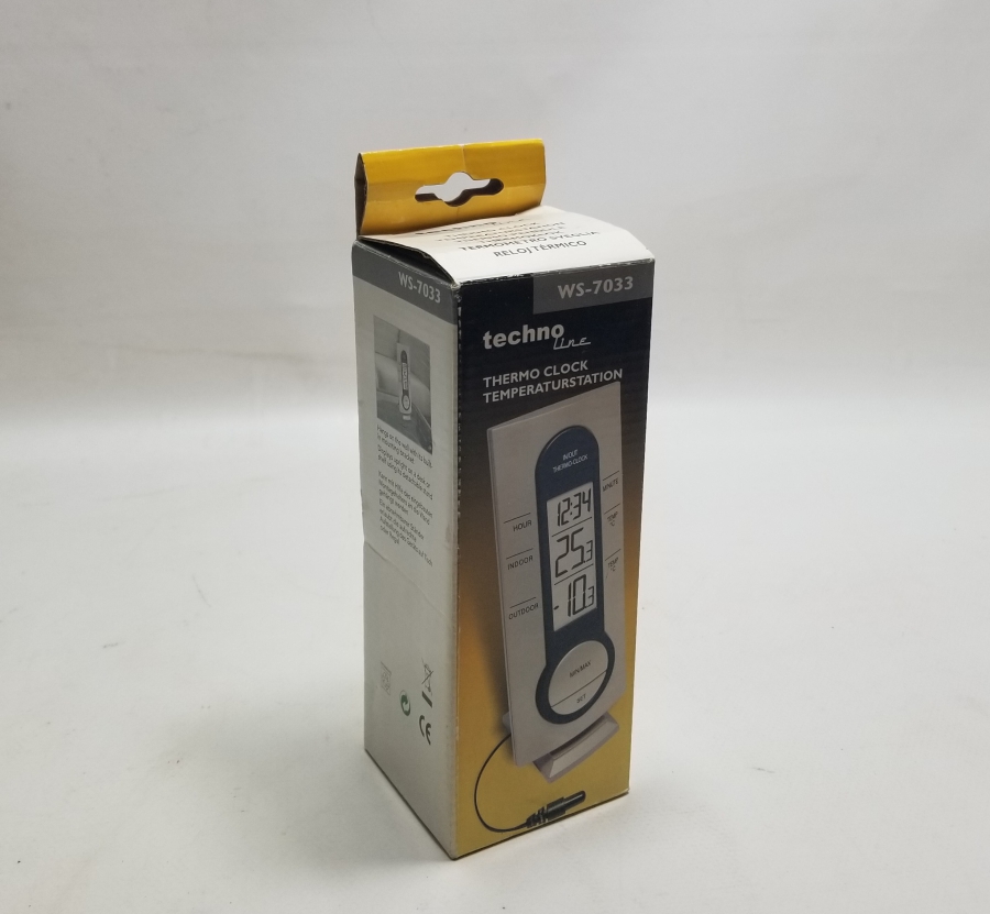 ORİJİNAL KUTUSUNDA 1990LARDAN SAATLİ TERMOMETRE