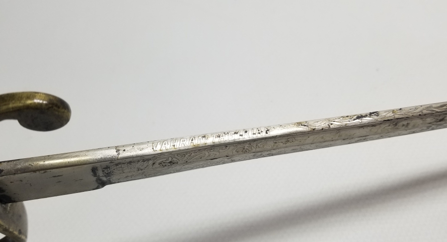 KİŞİYE ÖZEL VAHRAM TACİRİAN USTA YAPIMI NADİR TİPTE BOYNUZ SAPLI PAŞA KILICI