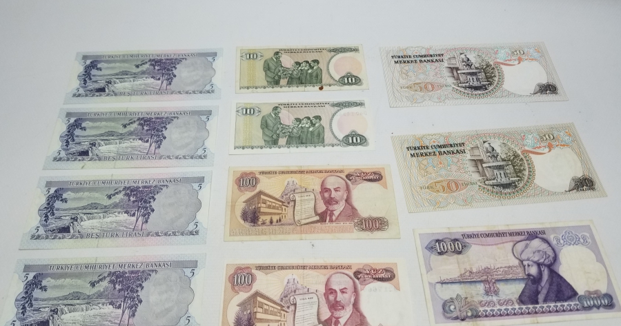 ANTİKA YERLİ KAĞIT PARA LOTU