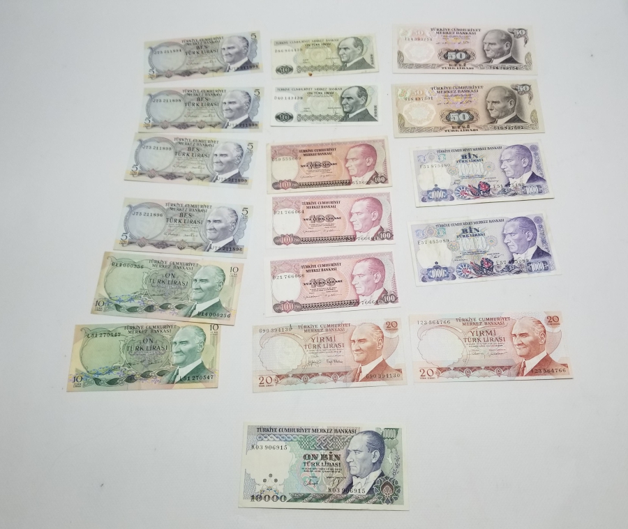 ANTİKA YERLİ KAĞIT PARA LOTU