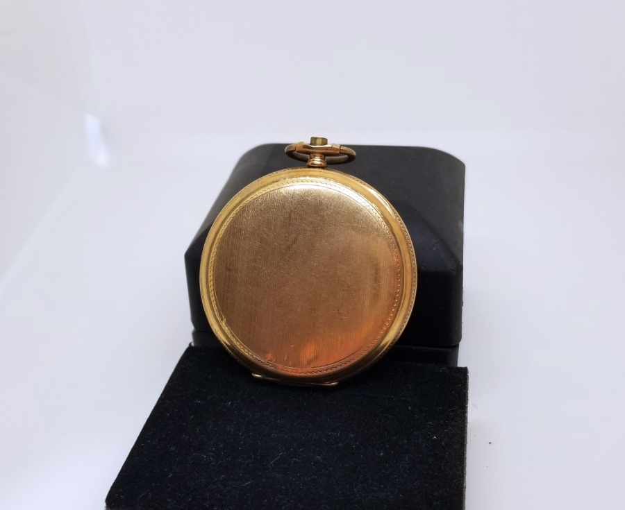 ALTIN KAPLAMA ANTİKA AMERİKAN CEP SAATİ KASASI